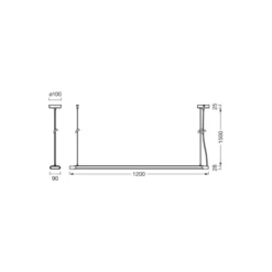 Ledvance LED Pendellampa Office Line Slab Vit 40W 4400lm - 840 Kallvit | Dimbar