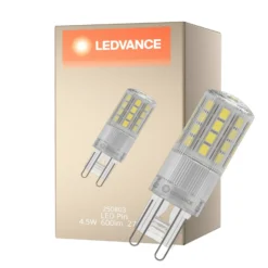 Ledvance LED Pin G9 Klar 4.5W 600lm - 827 Extra Varm Vit | Ersättare 48W