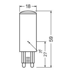 Ledvance LED Pin G9 Klar 4.9W 806lm - 827 Extra Varm Vit | Ersättare 60W