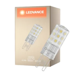 Ledvance LED Pin G9 Klar 4.9W 806lm - 840 Kallvit | Ersättare 60W