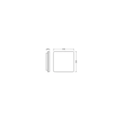 Ledvance LED Plafond Fyrkant Vit 12/19W 1660/2660lm - 830-840 CCT | IP54 - Rörelse- och Ljussensor - Justerbara Watt