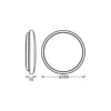 Ledvance LED Plafond Orbis London Svart 16W 1000lm - 830 Varm Vit | 280mm - IP20