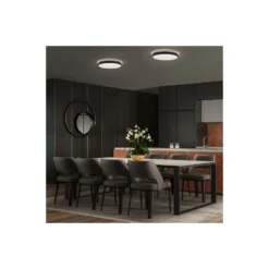 Ledvance LED Plafond Orbis London Svart 16W 1000lm - 830 Varm Vit | 280mm - IP20
