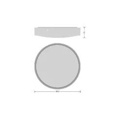 Ledvance LED Plafond Runda Vit 12.5-19.5W 1360-2230lm - 830-840 CCT | 312mm - IP65 - 3H Nöd