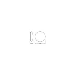 Ledvance LED Plafond Surface CIRCULAR 500 SENSOR PS Stål Vit 42W 3500lm - 840 Kallvit | IP44 - Med Rörelse- och ljussensor