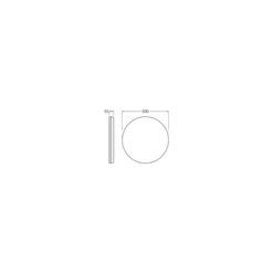 Ledvance LED Plafond Surface Platt Ljus-källor Cirkulär Vit 23W 3780lm - 830-840 CCT | 500mm - IP20