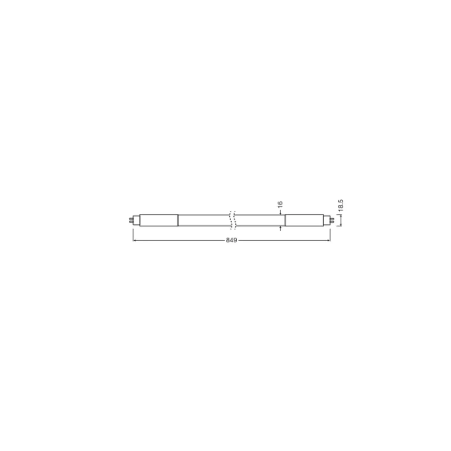 Ledvance LED Rör T5 HF P Electronic (HF) High Output 18W 2800lm - 865 Dagsljus | 85cm - Ersättare 39W