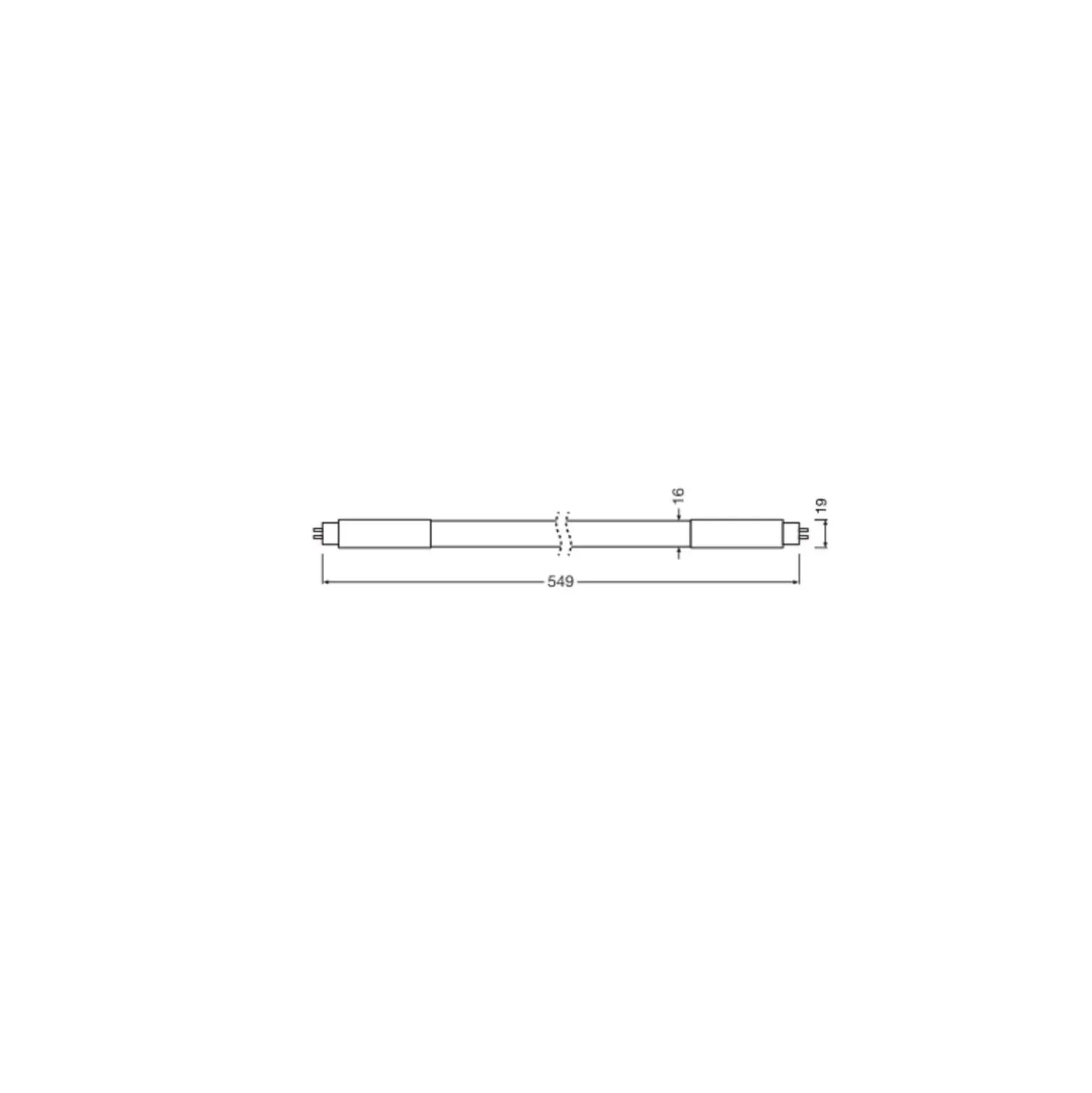 Ledvance LED Rör T5 (Mains AC) High Output 11W 1550lm - 830 Varm Vit | 55cm - Ersättare 24W