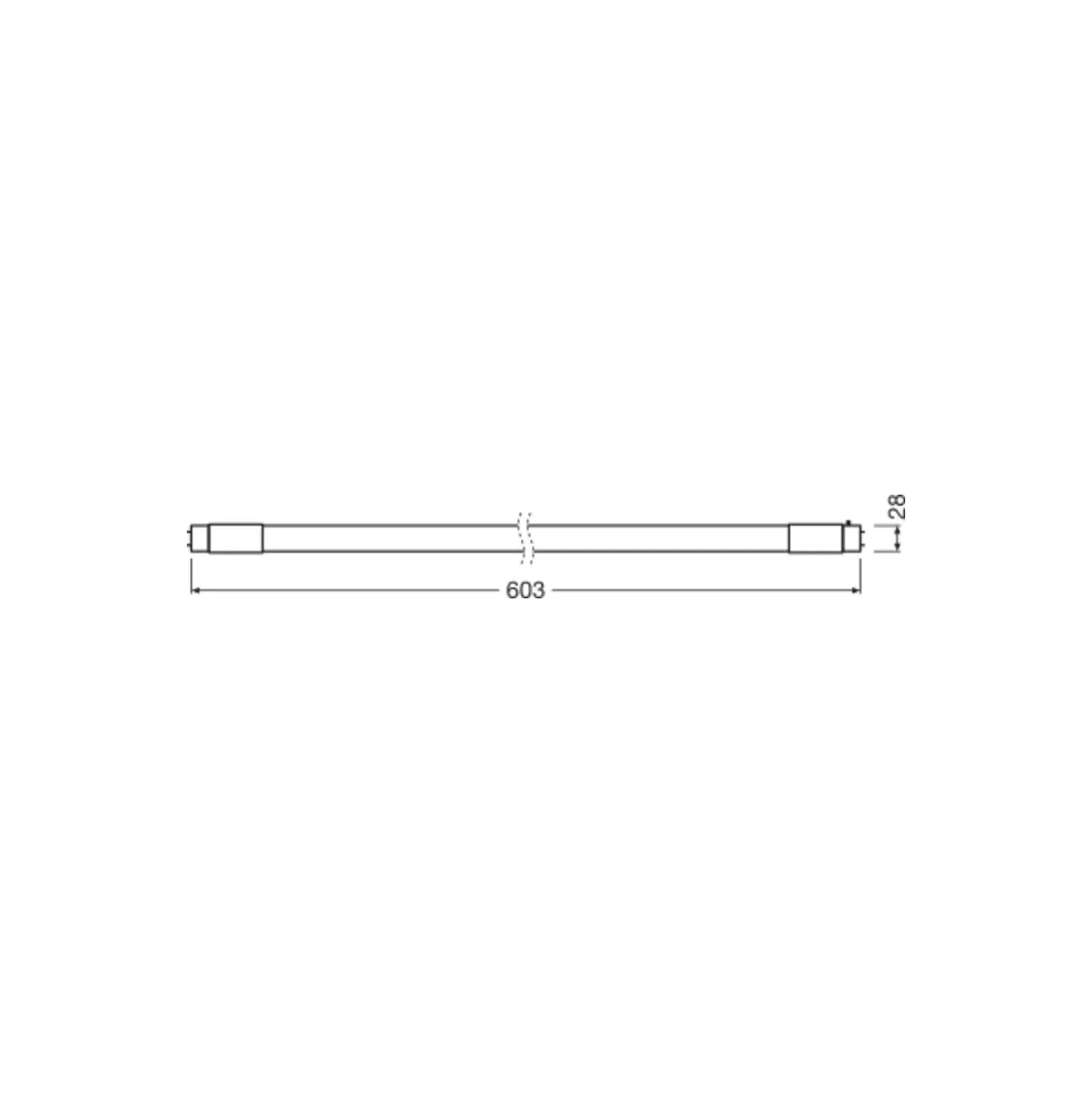 Ledvance LED Rör T8 Performance (EM/Mains) High Output 7.5W 1100lm - 840 Kallvit | 60cm - Dimbar - Ersättare 18W