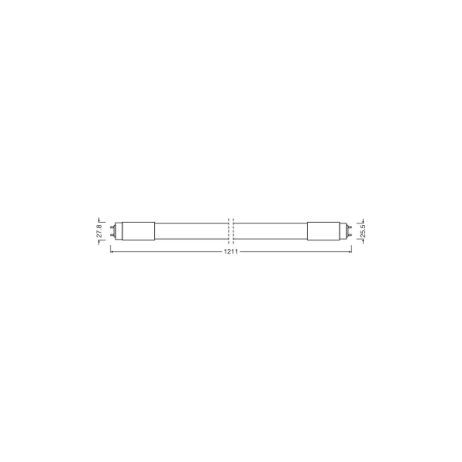 Ledvance LED Rör T8 Value (UN) High Output 18W 2000lm - 840 Kallvit | 120cm - Ersättare 36W
