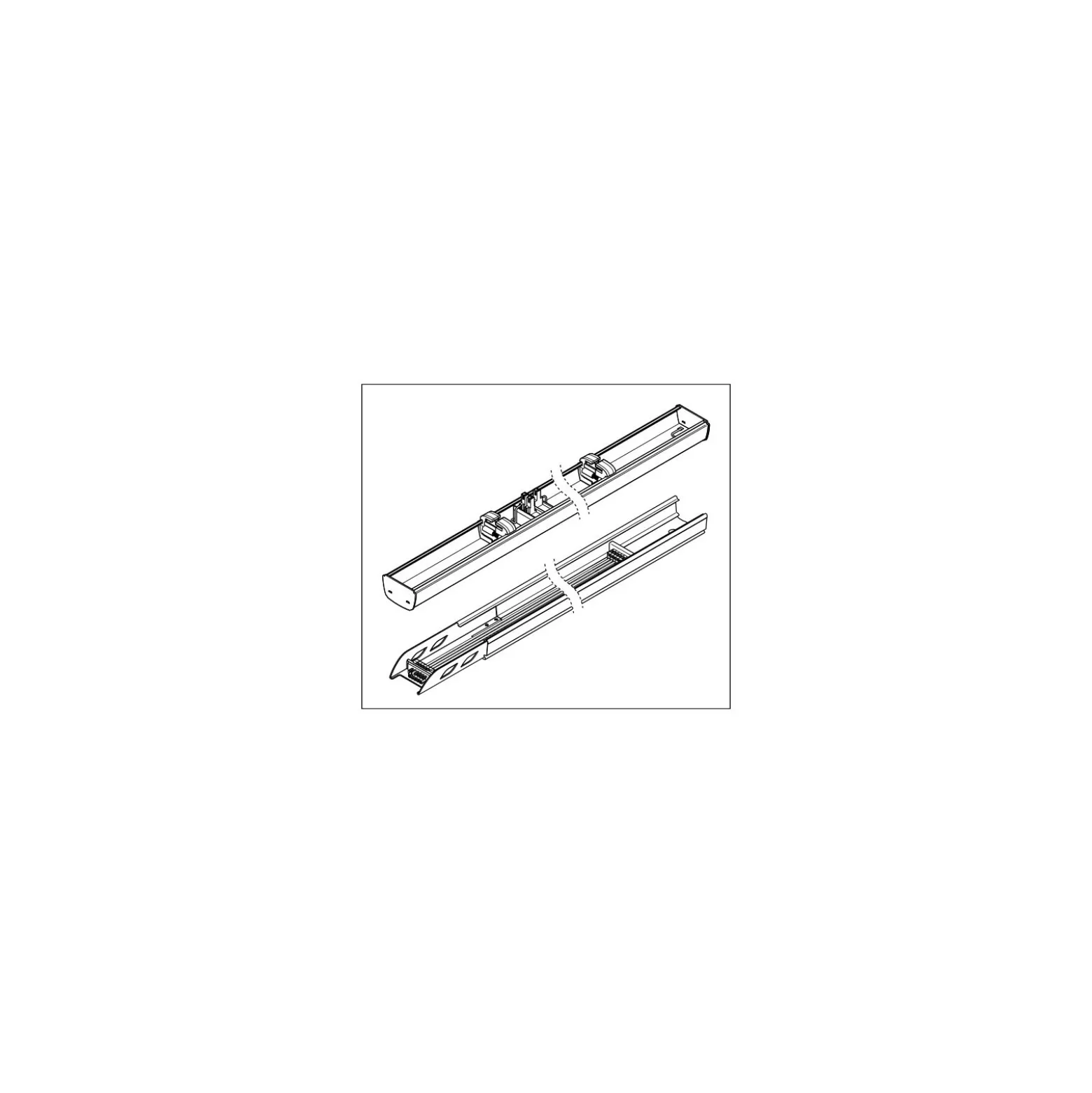 Ledvance LED Skensystem Trusys Flex Smal Spridningsgrad Vit 50W 8600lm - 865 Dagsljus | Dali Dimbar - Ersättare 2x58W
