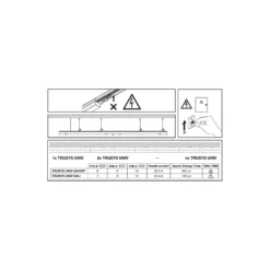 Ledvance LED Skensystem Trusys Universal Vit 73W 12750lm - 840 Kallvit | Ersättare 2x58W
