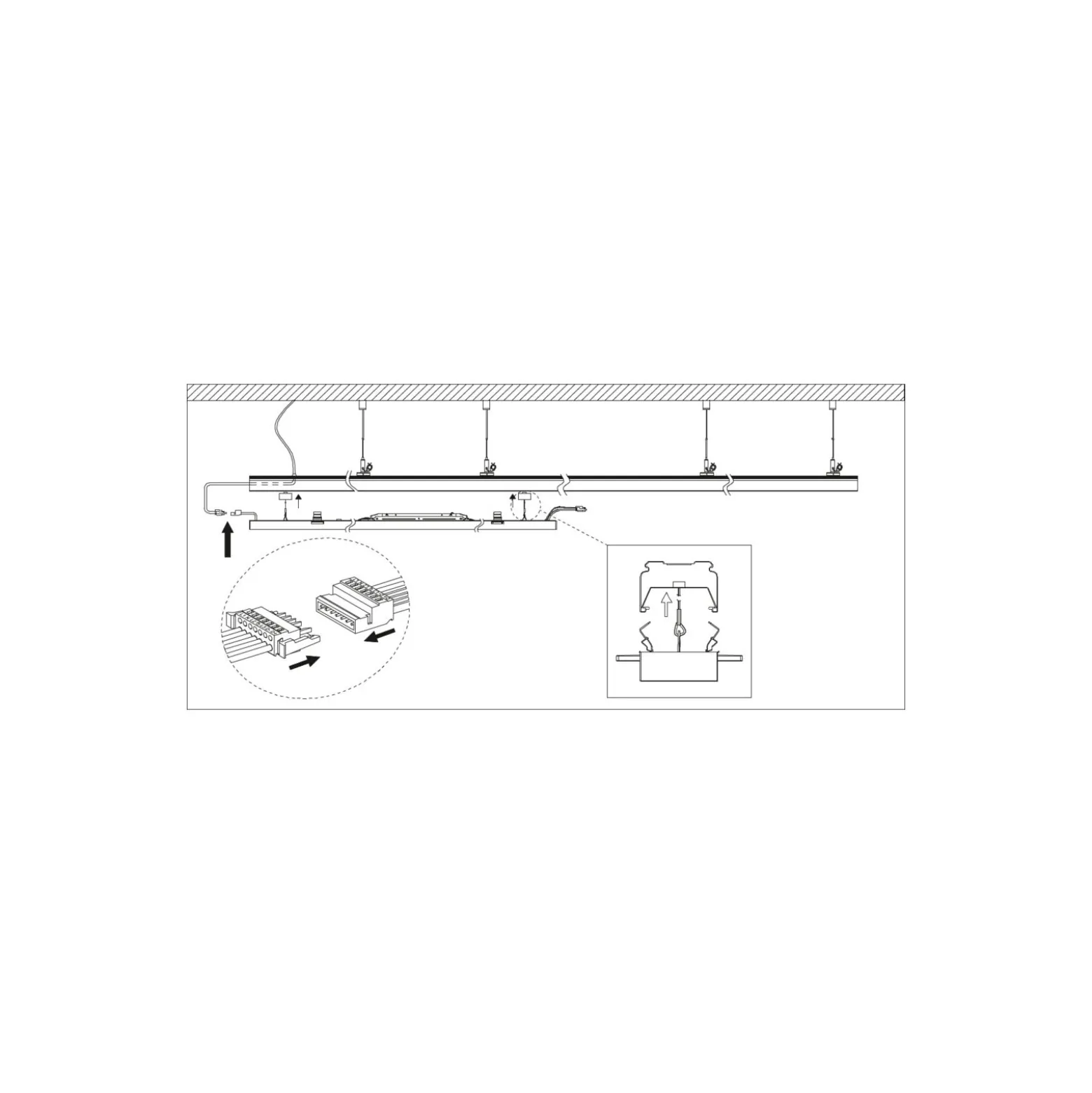 Ledvance LED Skensystem Trusys Universal Vit 73W 12750lm - 840 Kallvit | Ersättare 2x58W
