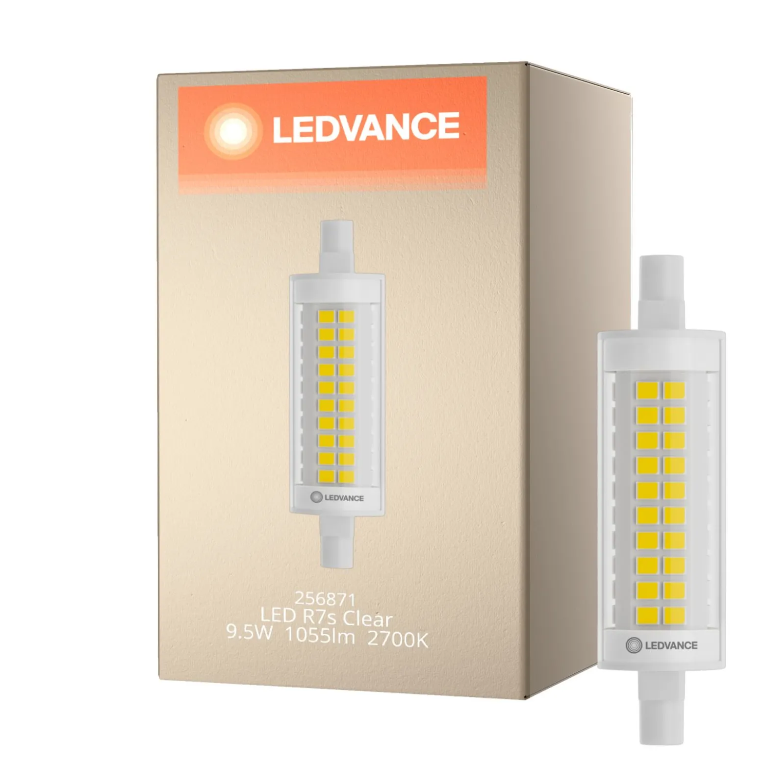 Ledvance LED Slim Line R7s 78mm 9.5W 1055lm - 827 Extra Varm Vit | Ersättare 75W