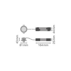 Ledvance LED Spot Adjust Aluminium Vit 8W 680lm 36D - 940 Kallvit | 82mm - Utskärning 68mm - Dali Dimbar