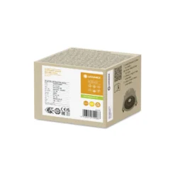 Ledvance LED Spot Air Fix Aluminium Svart 6W 510lm 36D - 930 Varm Vit | Utskärning 68mm - IP65 - Bästa färgåtergivning - Dimbar