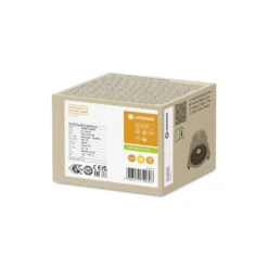 Ledvance LED Spot Fix Aluminium Silver 8W 680lm 36D - 930 Varm Vit | Utskärning 68mm - IP44 - Bästa färgåtergivning - Dimbar