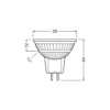 Ledvance LED Spot GU5.3 MR16 3.4W 345lm 36D - 830 Varm Vit | Ersättare 35W