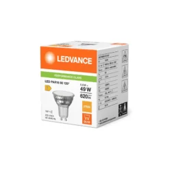 Ledvance LED Spot GU10 PAR16 5.6W 620lm 120D - 827 Extra Varm Vit | Ersättare 80W