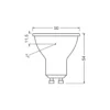 Ledvance LED Spot GU10 PAR16 5.6W 620lm 120D - 840 Kallvit | Ersättare 50W