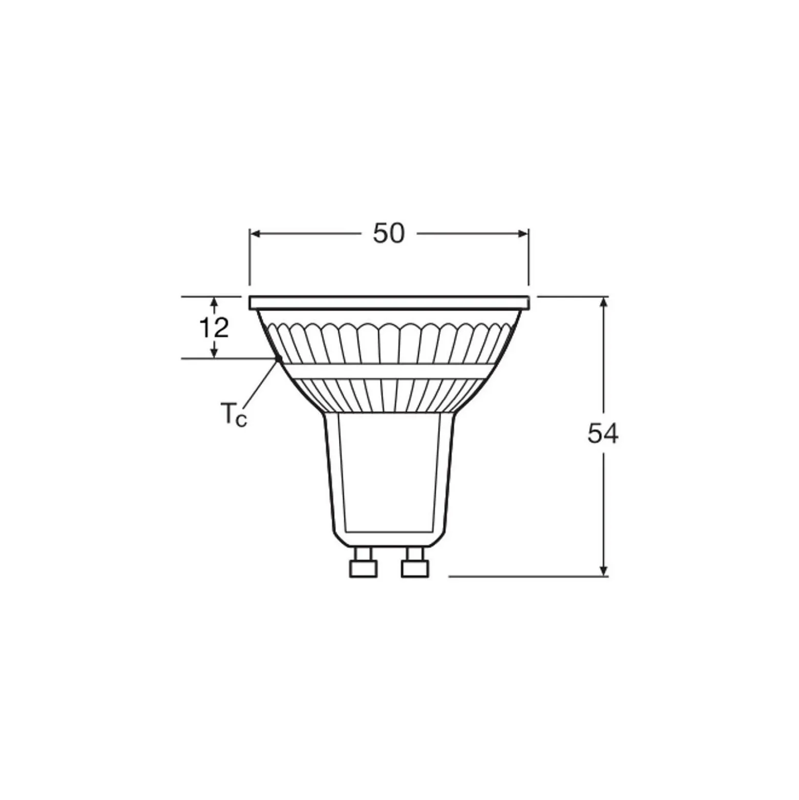 Ledvance LED Spot GU10 PAR16 8W 750lm 36D - 830 Varm Vit | Ersättare 100W