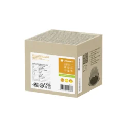 Ledvance LED Spot Mörklight Aluminium Svart 8W 680lm 36D - 930 Varm Vit | Utskärning 68mm - IP44 - Bästa färgåtergivning - Dimbar