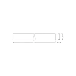 Ledvance Led Strip Profile Cover LS AY-PC/P02/D/1 - Vit