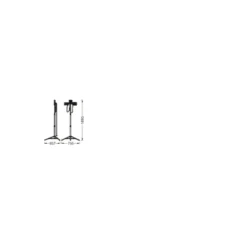 Ledvance LED Strålkastare Abetsbelysning Stativ Mörk Grå 1X30W and 2x5W 3280lm 110D - 840 Kallvit | IP54 - Uppladdningsbar - Symmetrisk