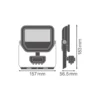 Ledvance LED Strålkastare Aluminium Svart 17W 2400lm 100D - 840 Kallvit | IP65 - Rörelse- Och Ljussensor - Symmetrisk