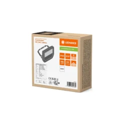 Ledvance LED Strålkastare Aluminium Svart 8W 1200lm 100D - 840 Kallvit | IP66 - Symmetrisk