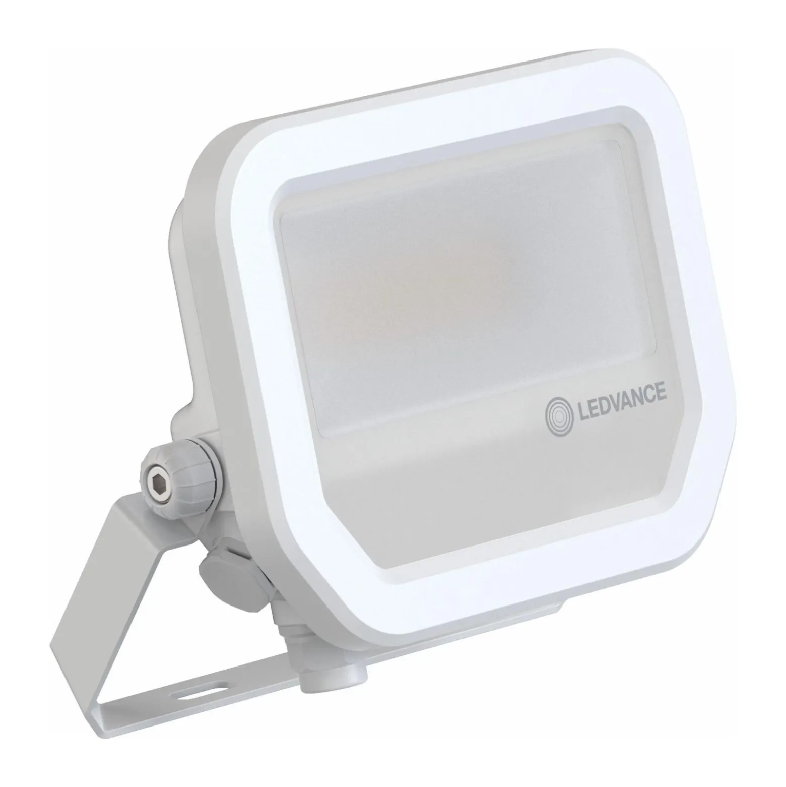 Ledvance LED Strålkastare Aluminium Vit 8W 1200lm 100D - 865 Dagsljus | IP66 - Symmetrisk