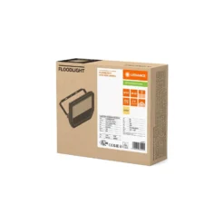Ledvance LED Strålkastare Aluminium Svart 41W 5500lm 100D - 830 Varm Vit | IP66 - Symmetrisk