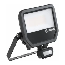 Ledvance LED Strålkastare Aluminium Svart 41W 5500lm 100D - 830 Varm Vit | IP65 - Rörelse- Och Ljussensor - Symmetrisk