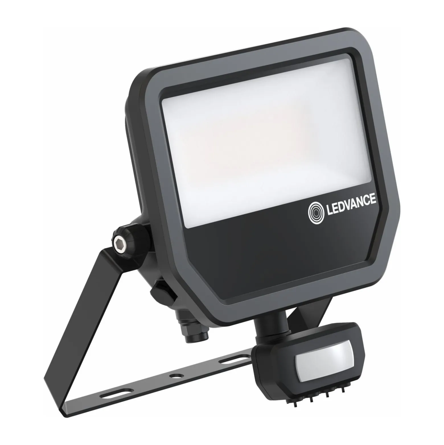 Ledvance LED Strålkastare Aluminium Svart 41W 5500lm 100D - 830 Varm Vit | IP65 - Rörelse- Och Ljussensor - Symmetrisk
