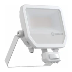Ledvance LED Strålkastare Aluminium Vit 41W 6000lm 100D - 840 Kallvit | IP65 - Rörelse- Och Ljussensor - Symmetrisk