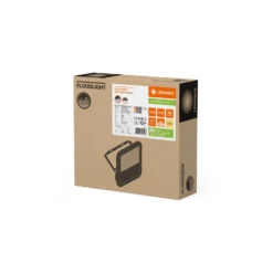 Ledvance LED Strålkastare 100 Aluminium Vit 69W 9150lm 100D - 830 Varm Vit | IP66 - Symmetrisk