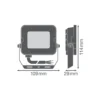 Ledvance LED Strålkastare Kompakt Vit 10W 1000lm 100D - 865 Dagsljus | IP65 - Symmetrisk