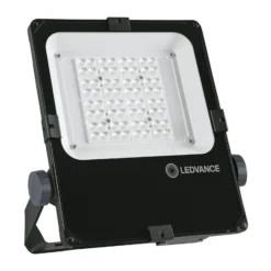 Ledvance LED Strålkastare Performance Svart 50W 6300lm 55x110D - 840 Kallvit | IP66 - Asymmetrisk