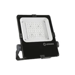Ledvance LED Strålkastare Performance Svart 50W 6300lm 55x110D - 840 Kallvit | IP66 - Asymmetrisk