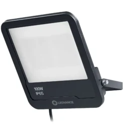 Ledvance LED Strålkastare Smart+ Matter Grå 100W 8000lm 100D - 830 Varm Vit + RGBW | IP65