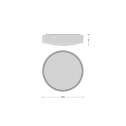 Ledvance LED Surface Bulkhead 262 10W 1220lm - 830-840 CCT | 262mm - IP65 - Rörelse- Och Ljussensor