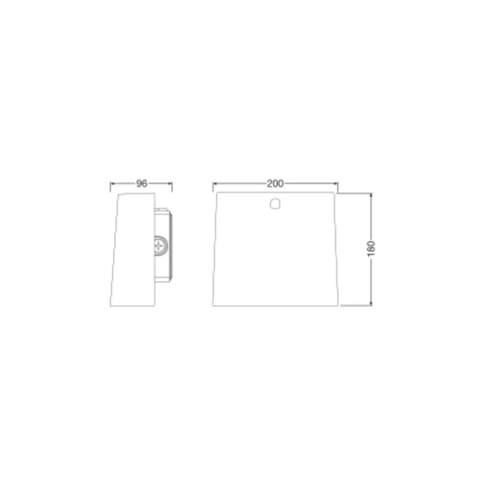 Ledvance LED Urban Väggpack Aluminium Grå 40W 4800lm - 840 Kallvit