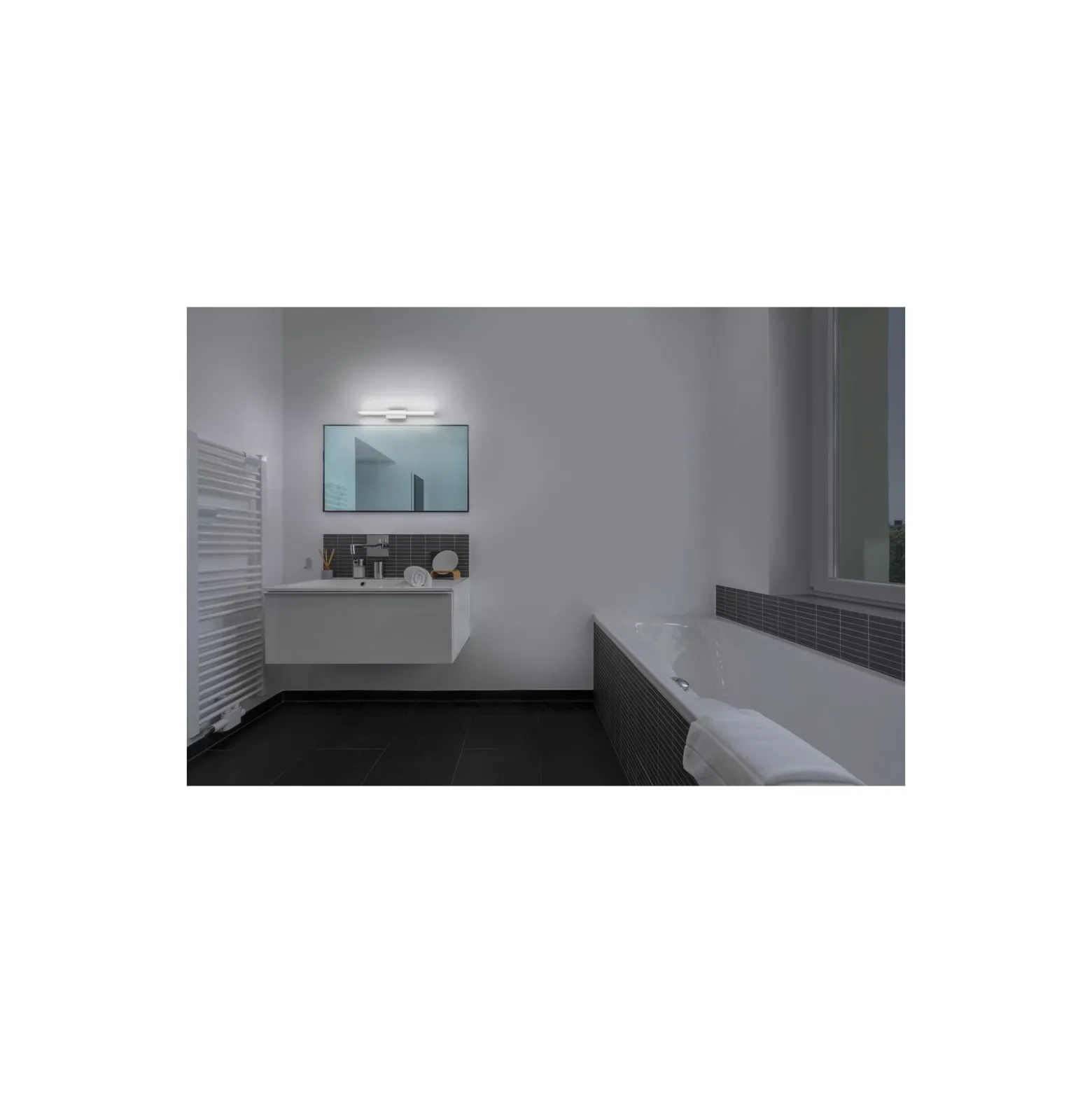 Ledvance LED Vägglampa Badrumsbelysning Orbis Mirror Vit 6W 650lm - 830-840 CCT | IP44 - Touchdimmerbar