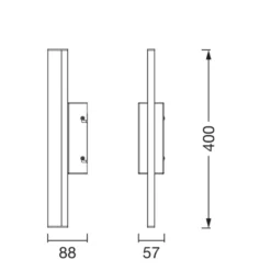 Ledvance LED Vägglampa Badrumsbelysning Orbis Mirror Vit 6W 650lm - 830-840 CCT | IP44 - Touchdimmerbar