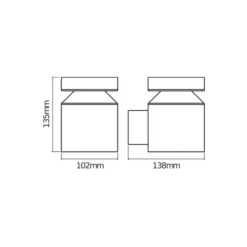 Ledvance LED Vägglampa Endura Stil Cylinder Rostfritt stål 6W - 830