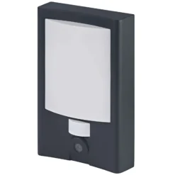 Ledvance LED Vägglampa Utomhus Kamera Grå 22W 1500lm - 830 Varm Vit | IP44 - Rörelse- och Ljussensor - Dimbar