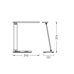 Ledvance Office Line Desk Banker Bordslampa Svart 7W - 830-865 CCT | Dimbar