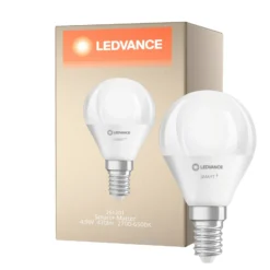 Ledvance Smart+ Matter E14 P45 4.9W 470lm - 827-865 Justerbar Vit | RGBW - Dimbar - Ersättare 40W