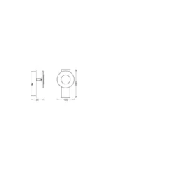 Ledvance Smart+ Wifi LED Vägglampa Badrumsbelysning Silver 8W 400lm - 830-865 Justerbar Vit | IP44