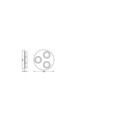 Ledvance Smart+ Wifi LED Vägglampa Badrumsbelysning Runda Silver 18W 1100lm - 830-865 Justerbar Vit | IP44